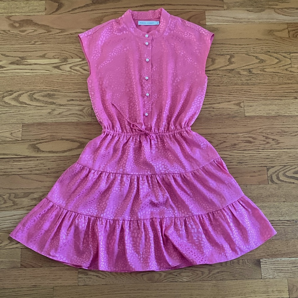 Rebecca Minkoff pink animal print dress XXS